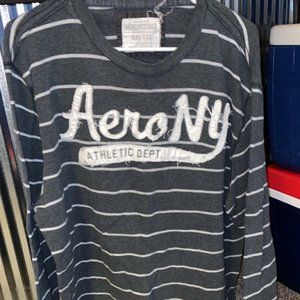 Gray & White Long Sleeve